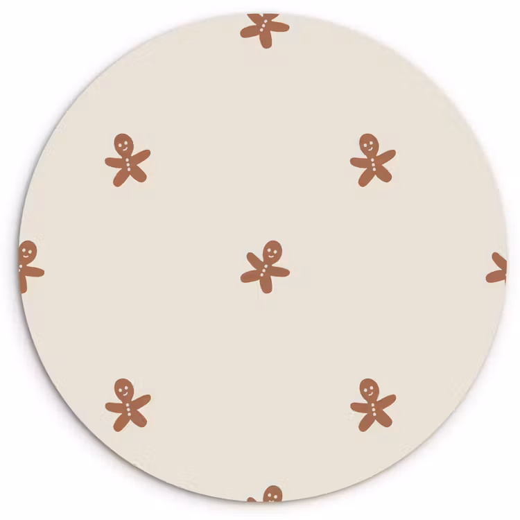 Muurcirkel - Patroon - Koekjes - Beige — 1