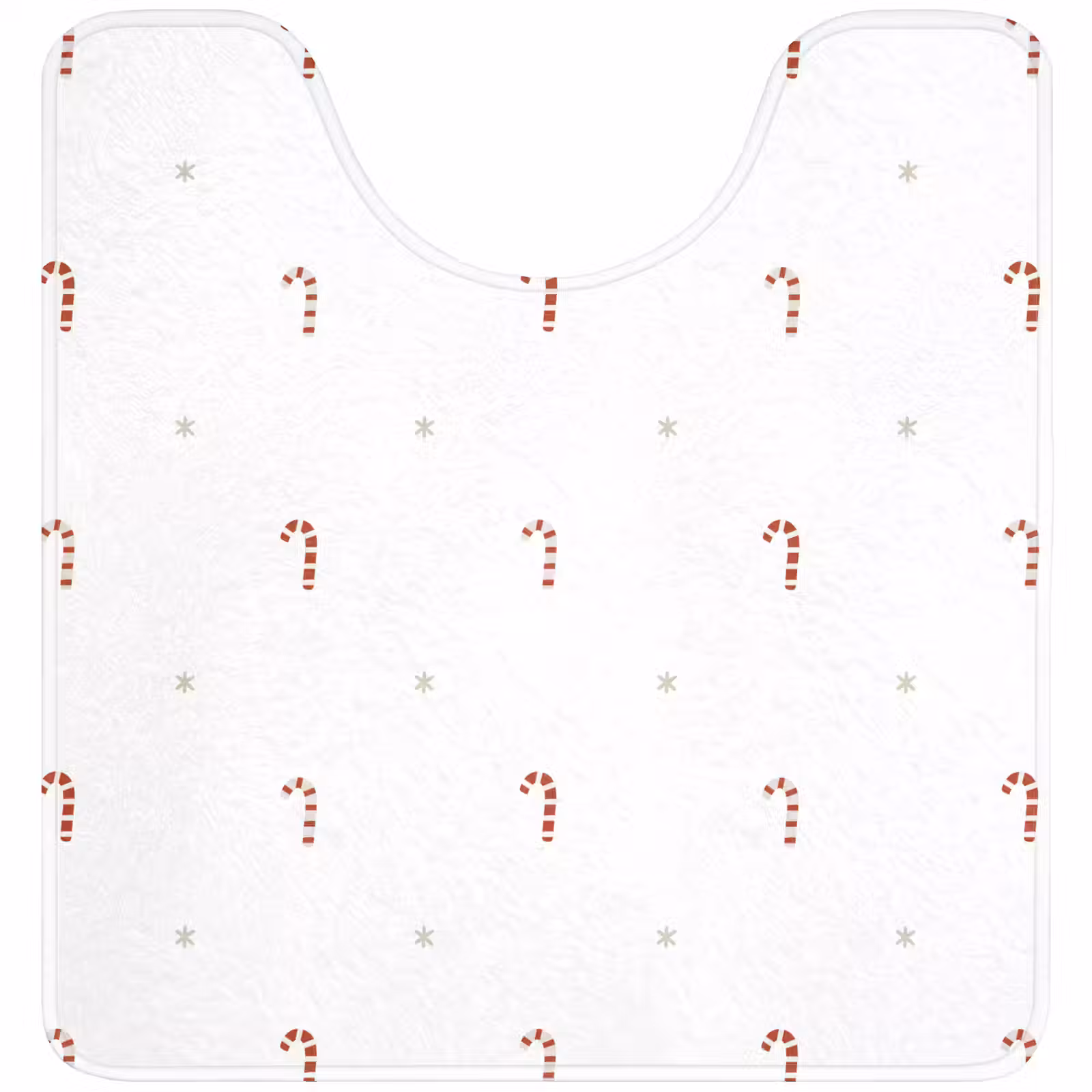 WC Mat - Patroon - Sterren - Zuurstok - Wit — 1
