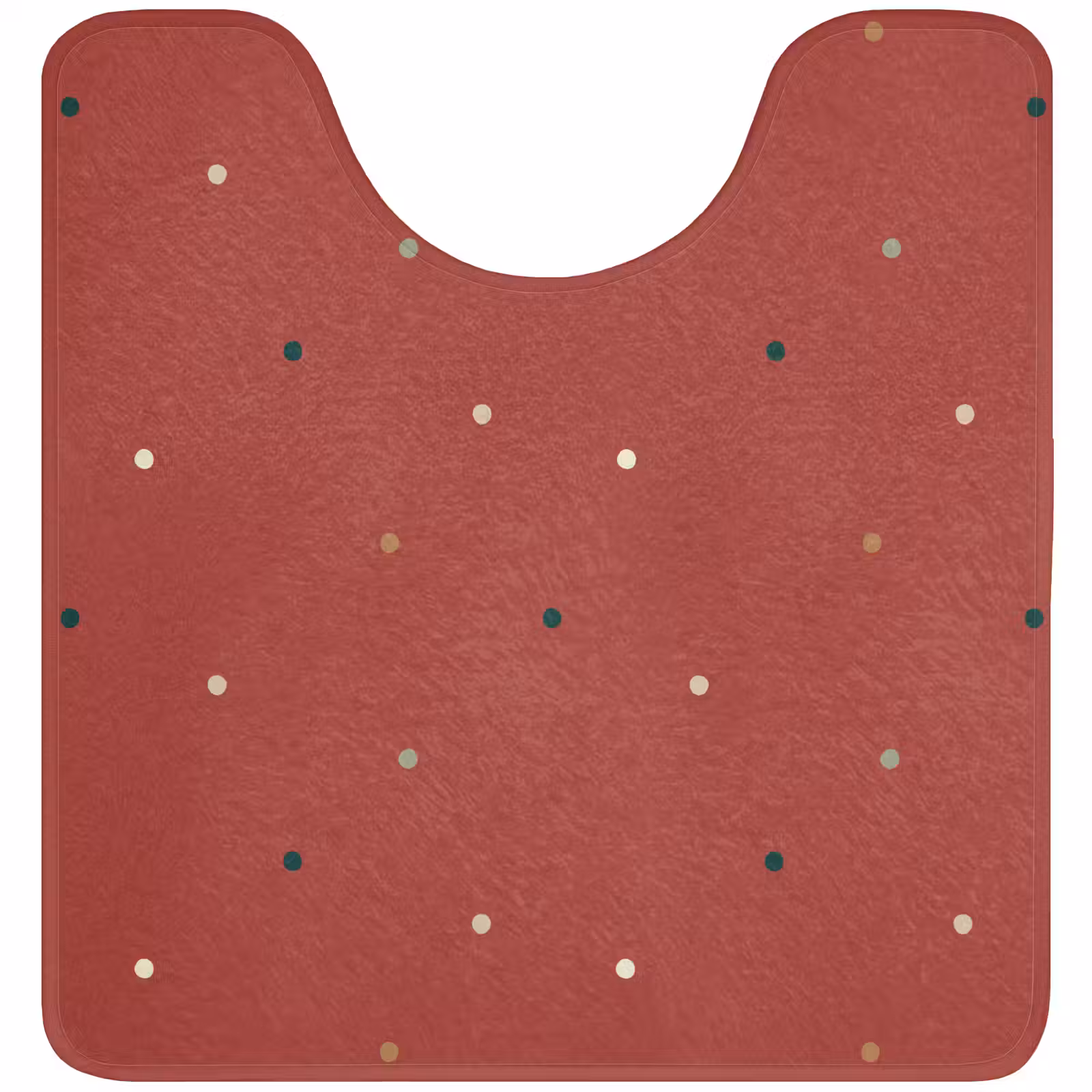 WC Mat - Patroon - Stippen - Rood — 1