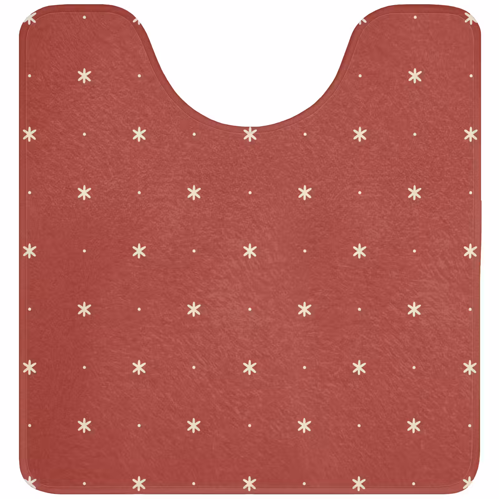 WC Mat - Patroon - Stippen - Sterren - Rood — 1