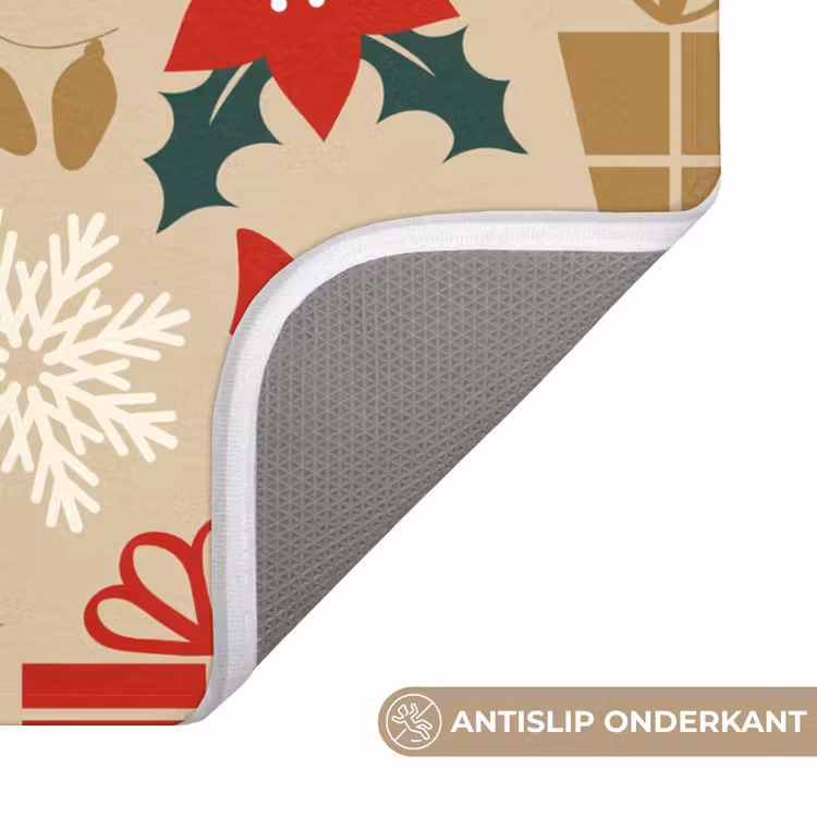 WC Mat - Illustratie - Kerst - Beige — 4