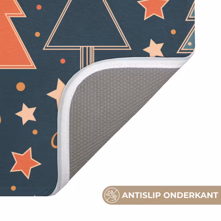 WC Mat - Illustratie - Kerst - Symbolen - Blauw — 4
