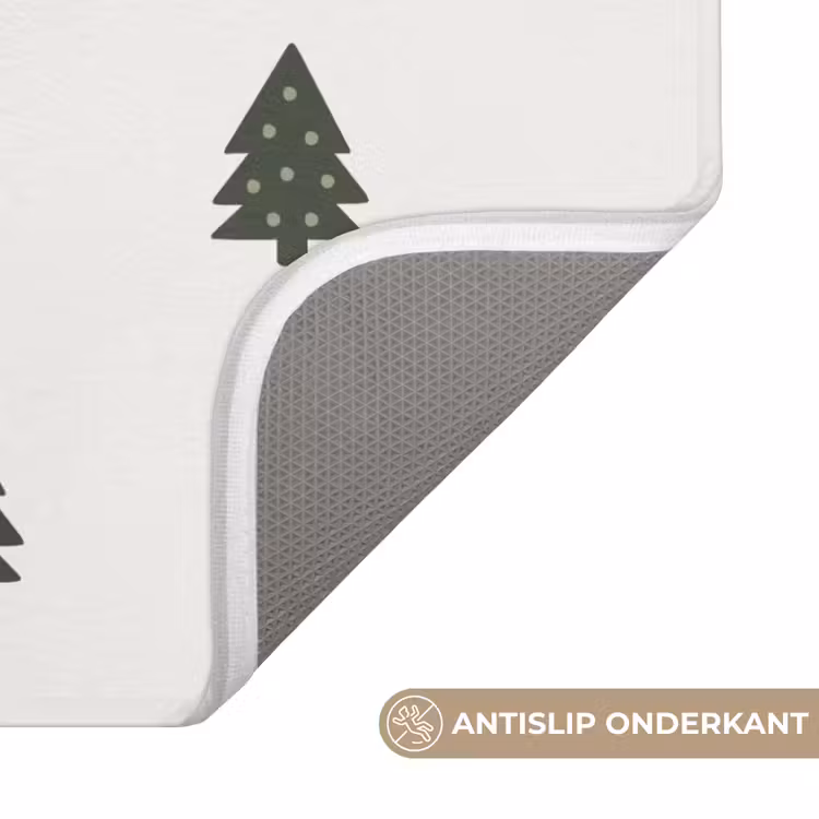 WC Mat - Illustratie - Kerstbomen - Wit — 4