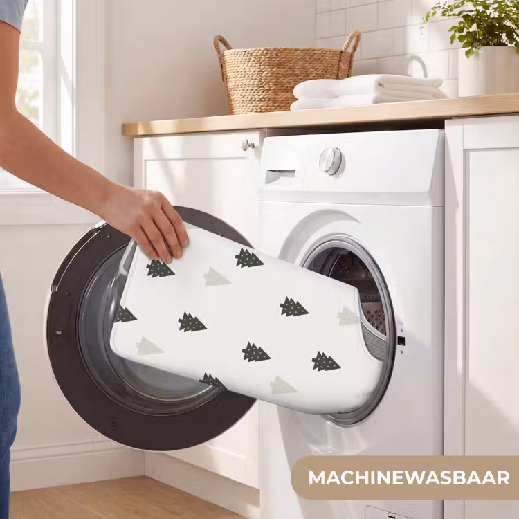 WC Mat - Illustratie - Kerstbomen - Wit — 6