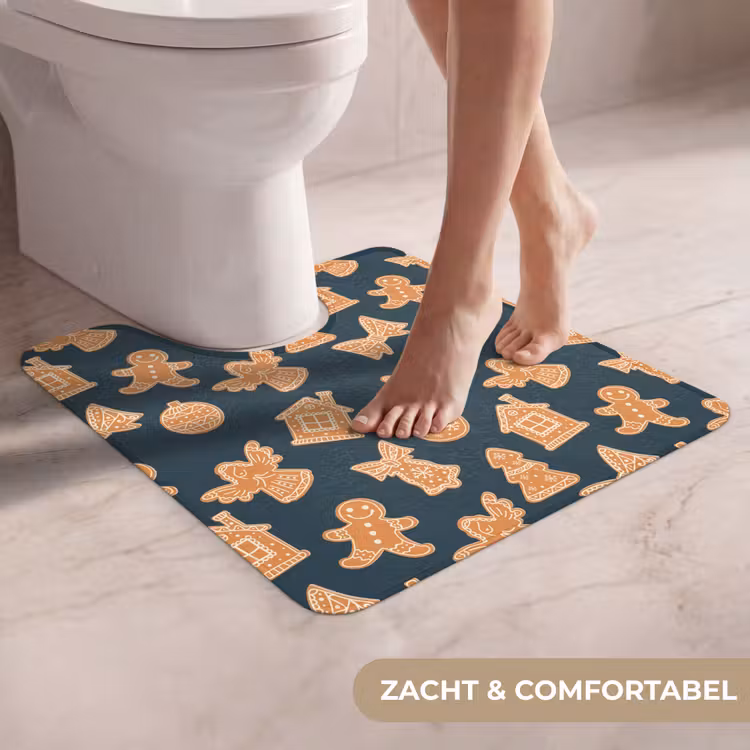 WC Mat - Illustratie - Koekjes - Blauw — 5