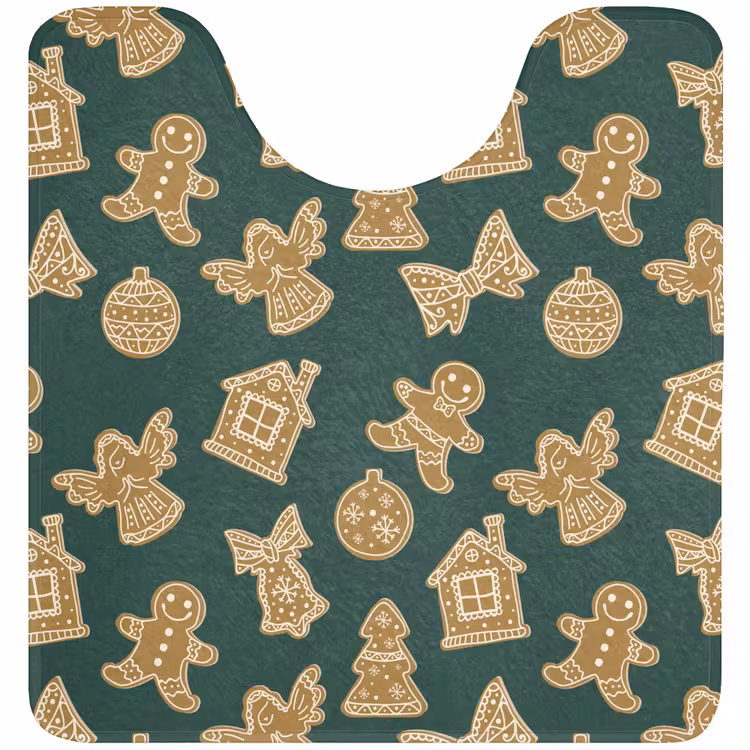 WC Mat - Illustratie - Koekjes - Groen — 1