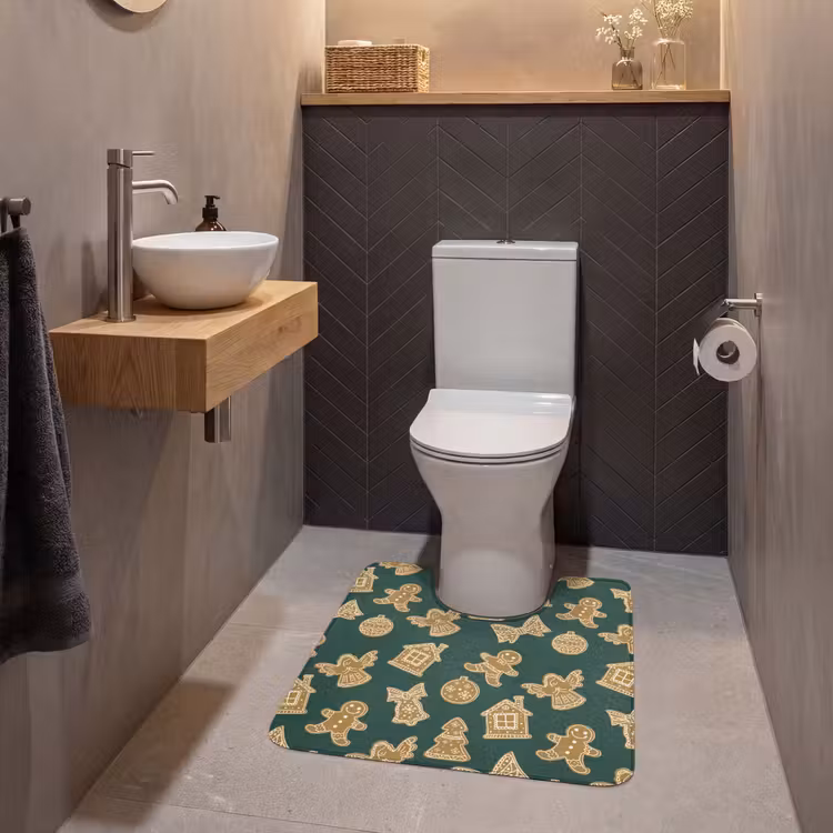 WC Mat - Illustratie - Koekjes - Groen — 2