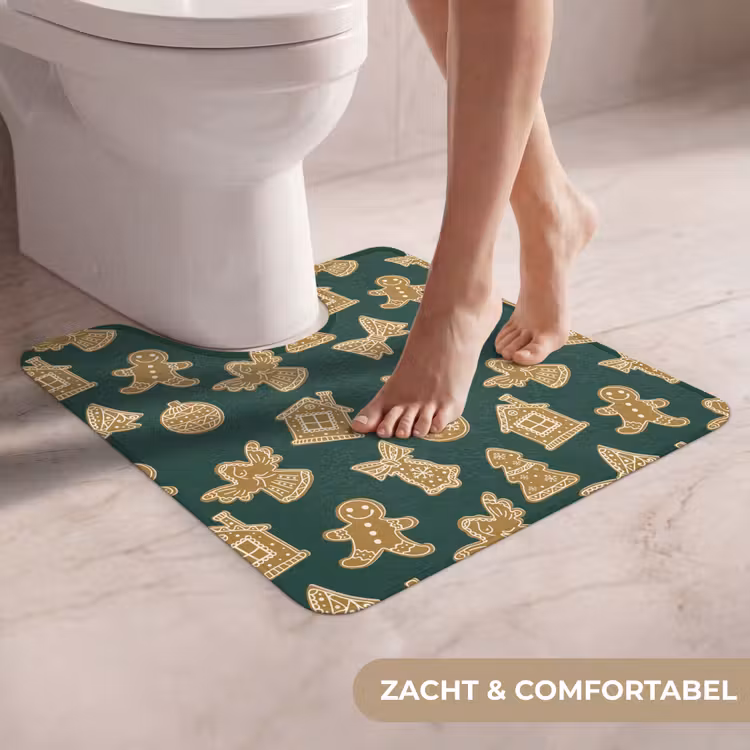 WC Mat - Illustratie - Koekjes - Groen — 5