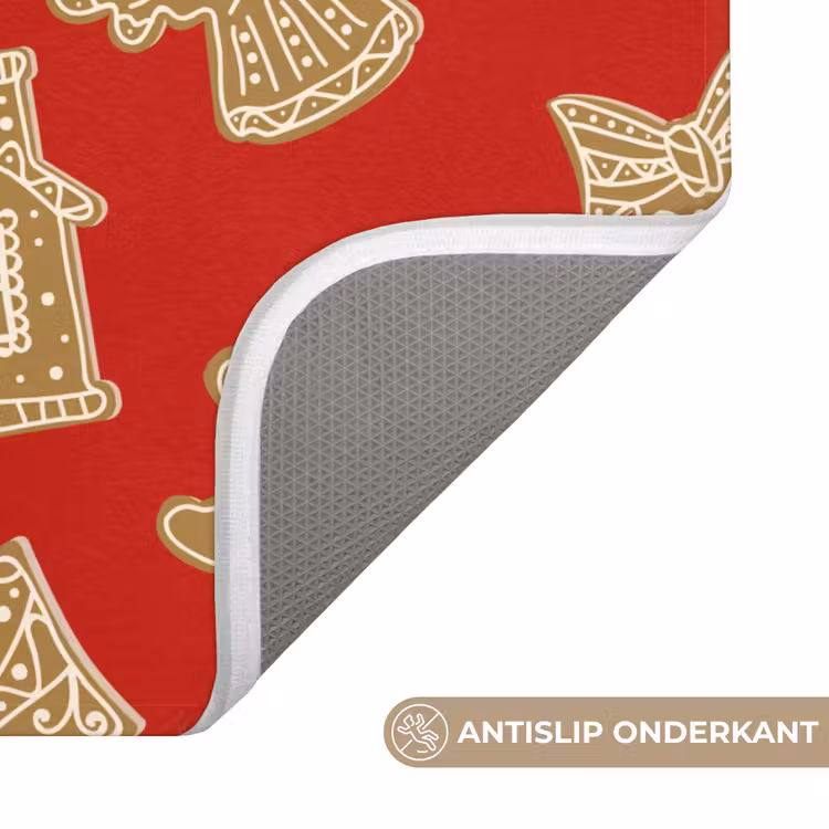 WC Mat - Illustratie - Koekjes - Rood — 4