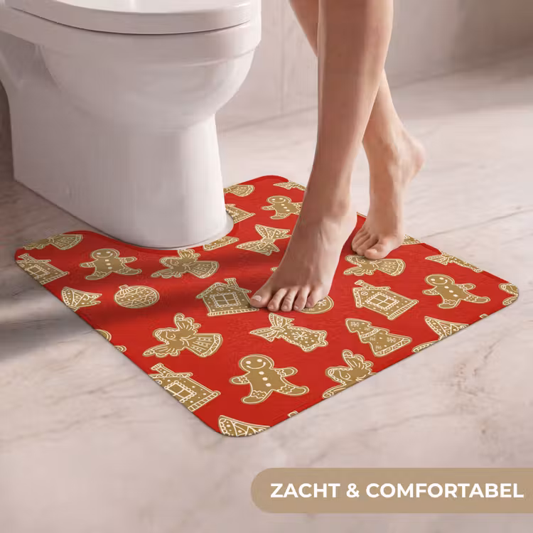 WC Mat - Illustratie - Koekjes - Rood — 5