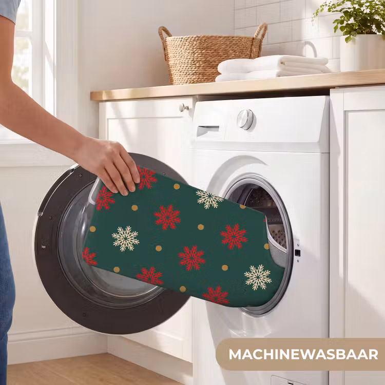 WC Mat - Illustratie - Sneeuwvlokken - Groen — 6