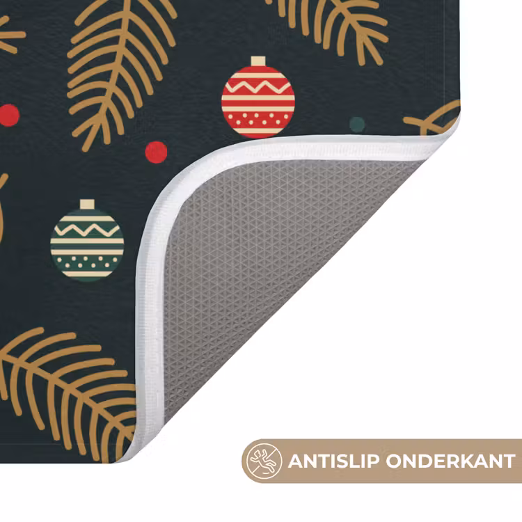 WC Mat - Patroon - Kerst - Symbolen - Groen — 4