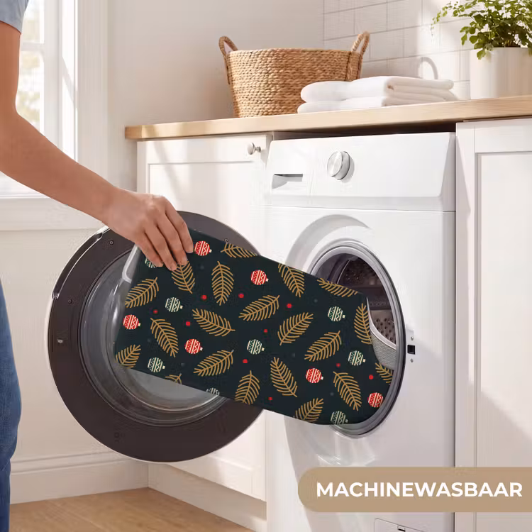WC Mat - Patroon - Kerst - Symbolen - Groen — 6