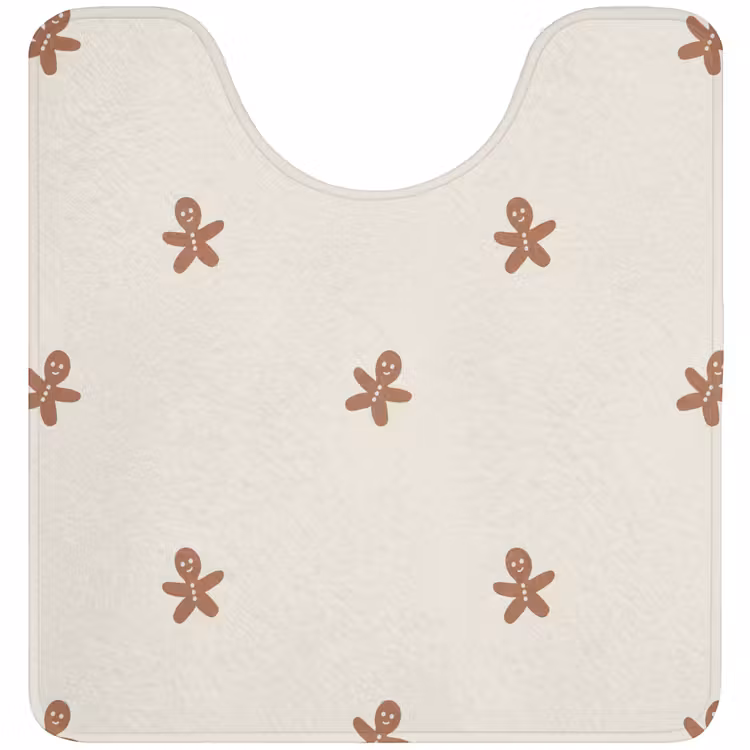 WC Mat - Patroon - Koekjes - Beige — 1