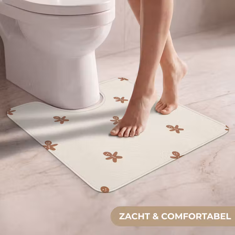 WC Mat - Patroon - Koekjes - Beige — 5
