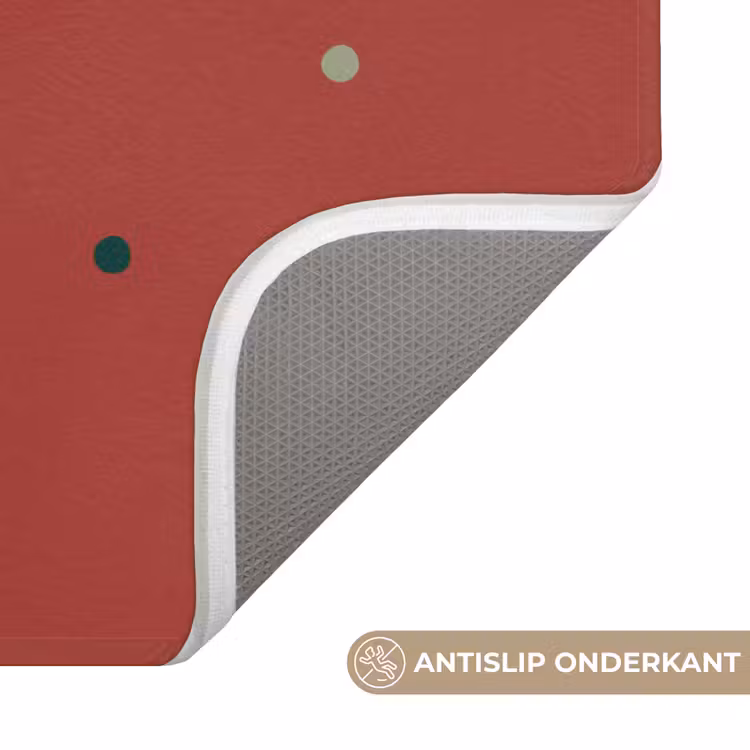 WC Mat - Patroon - Stippen - Rood — 4