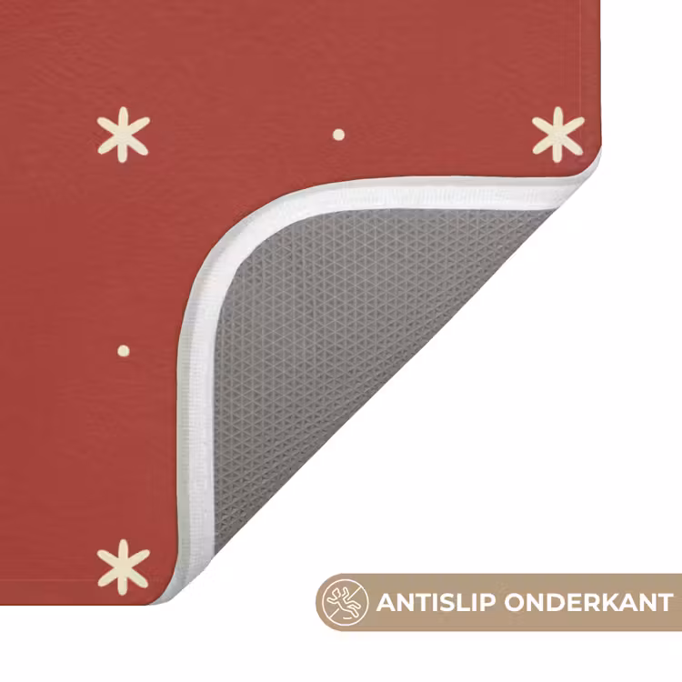 WC Mat - Patroon - Stippen - Sterren - Rood — 4