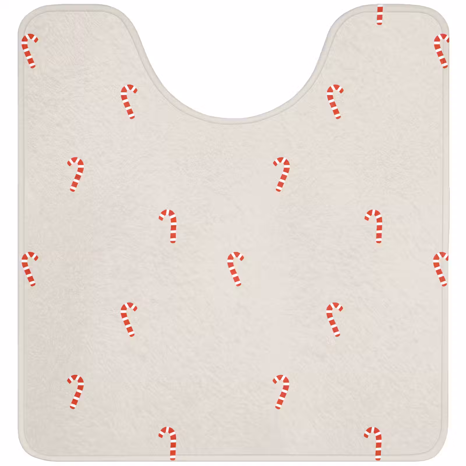 WC Mat - Patroon - Zuurstokken - Beige — 1