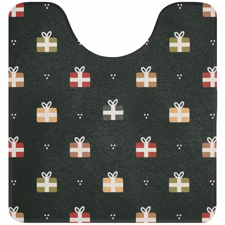 WC Mat - Illustratie - Cadeaus - Groen — 1