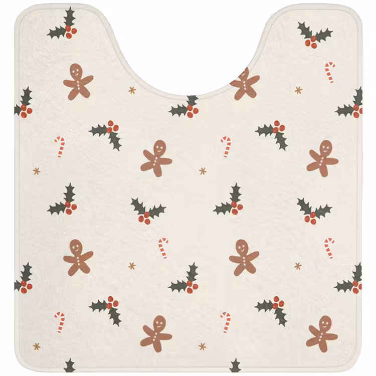 WC Mat - Illustratie - Figuren - Beige — 1