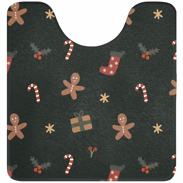 WC Mat - Illustratie - Figuren - Groen — 1