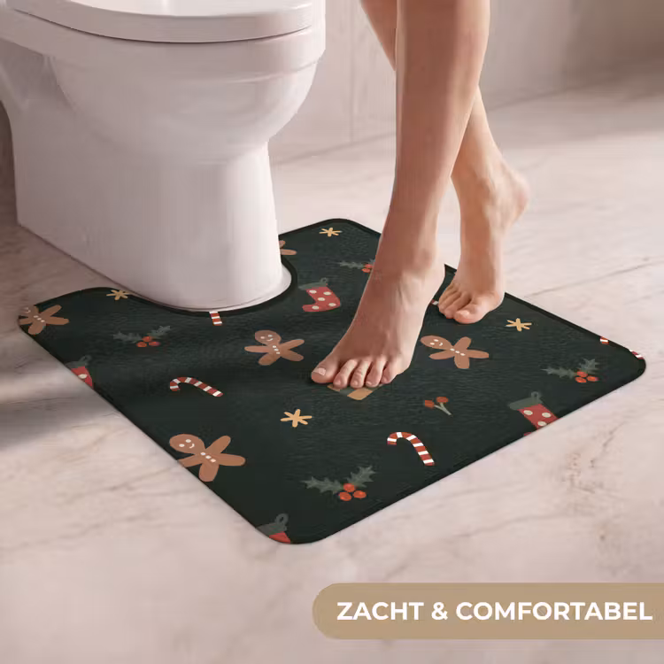 WC Mat - Illustratie - Figuren - Groen — 5
