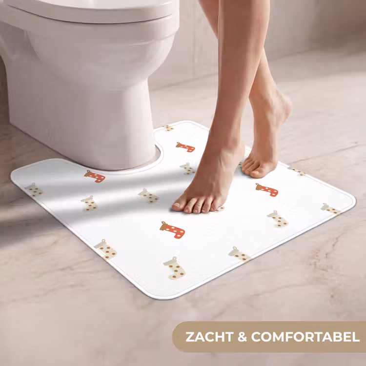WC Mat - Illustratie - Kerstsokken - Wit — 5