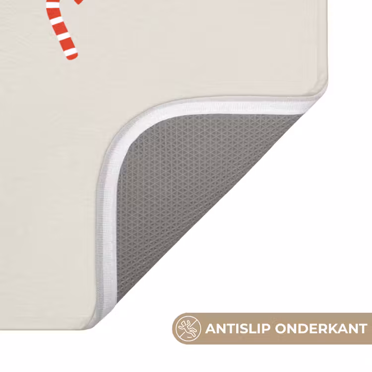 WC Mat - Patroon - Zuurstokken - Beige — 4
