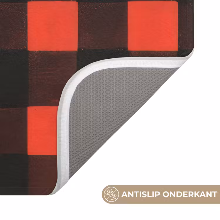 WC Mat - Geruit - Rood - Tekst - Christmas — 4