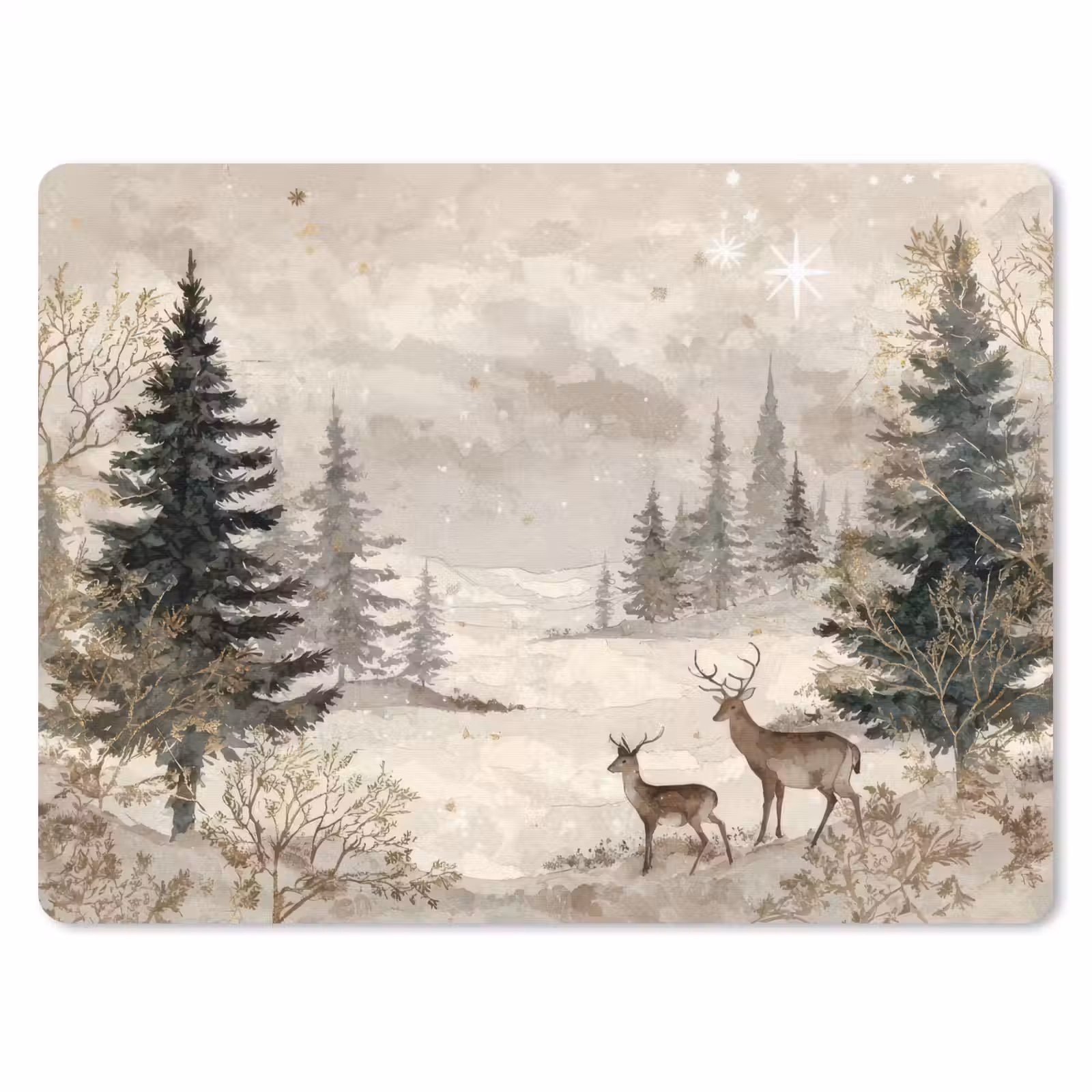 Muismat - Bos - Herten - Winter - Sneeuw — 1