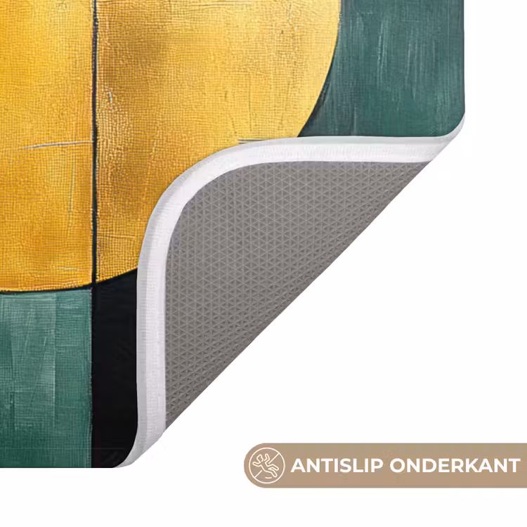 Badmat - Abstract - Kerst - Goud - Rood - Groen — 3