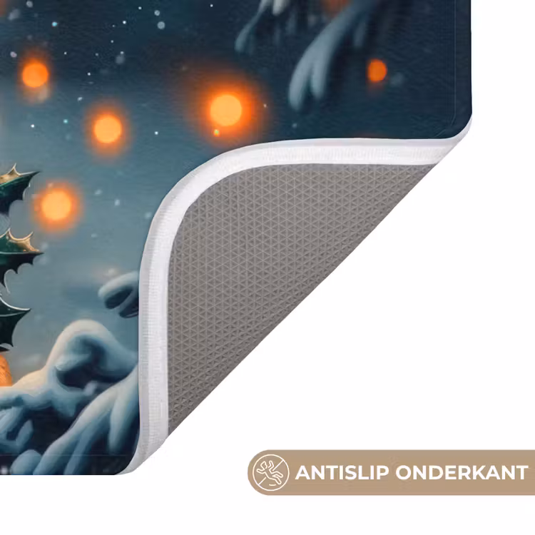 Badmat - Hert - Kerst - Winter - Sneeuw - Kerstkrans — 3