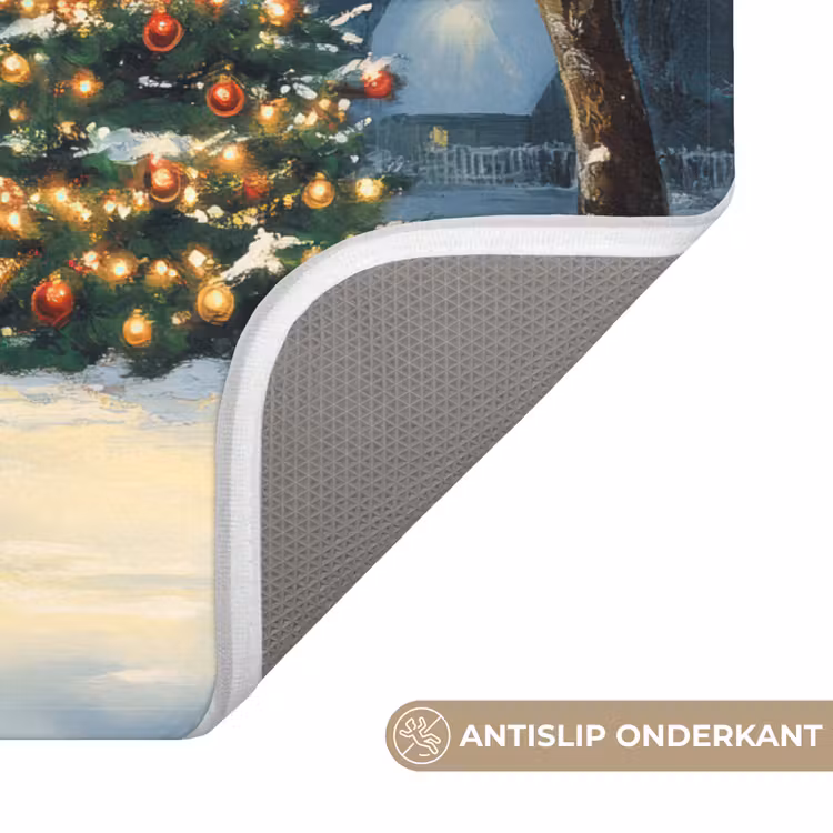 Badmat - Kerst - Kerstboom - Winter - Huis - Sneeuw — 3