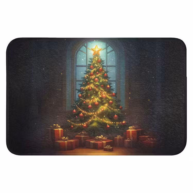 Badmat - Kerstboom - Cadeau - Kerst - Winter — 1