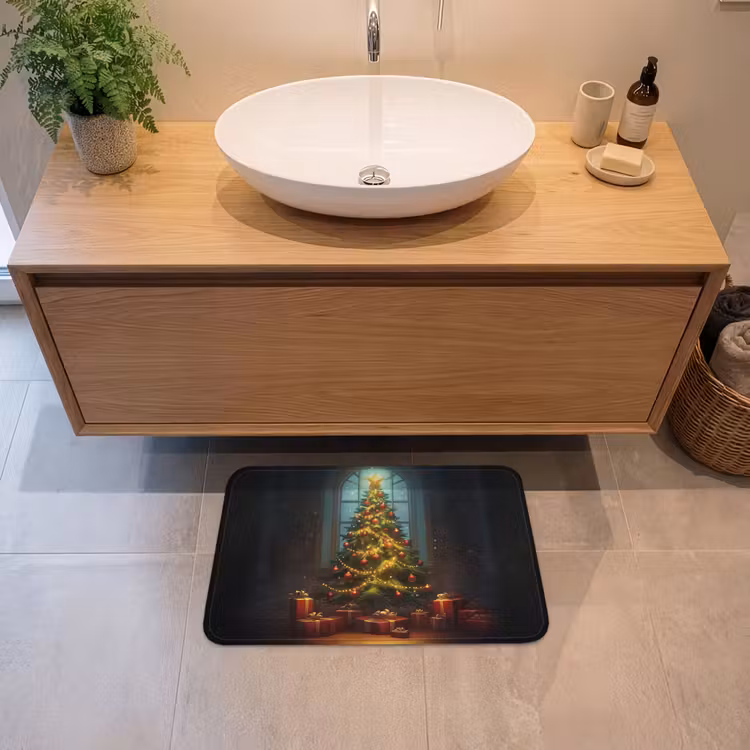 Badmat - Kerstboom - Cadeau - Kerst - Winter — 2