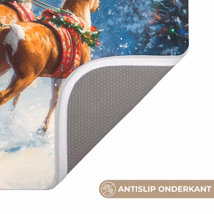 Badmat - Kerstman - Rendier - Kerst - Sneeuw — 3