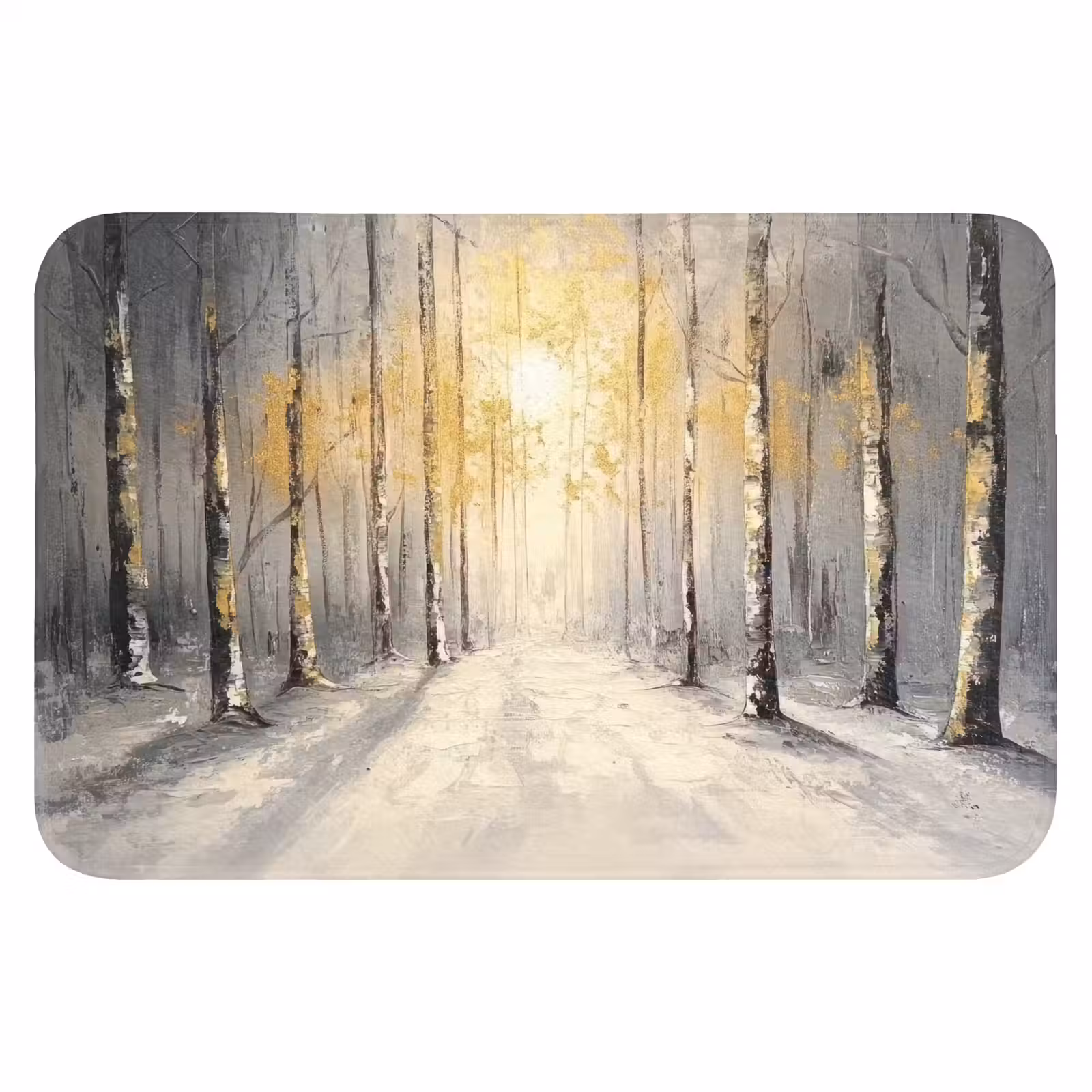 Badmat - Winter - Abstract - Sneeuw - Natuur - Zon — 1