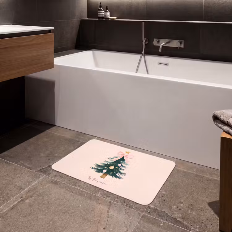 Badmat - Christmas Season - Kerst - Kerstboom - Roze — 4
