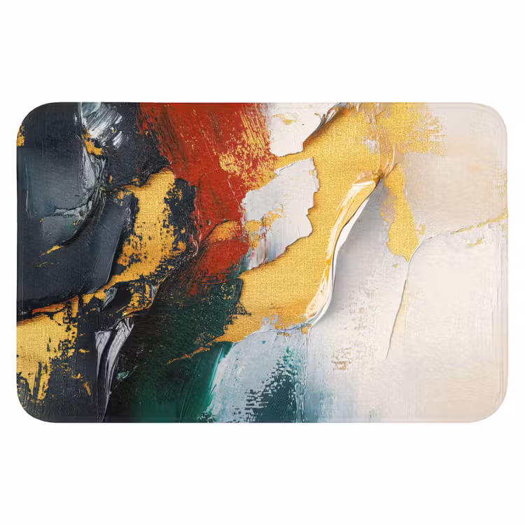 Badmat - Modern - Kerst - Abstract - Goud — 1