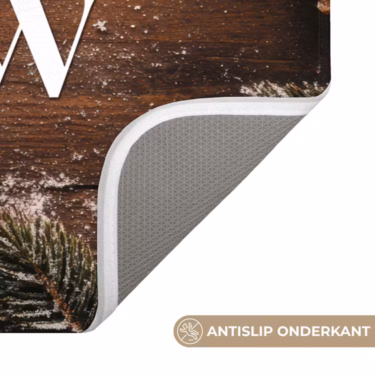 Badmat - Sneeuw - Houtlook - Quote - Let it snow — 3