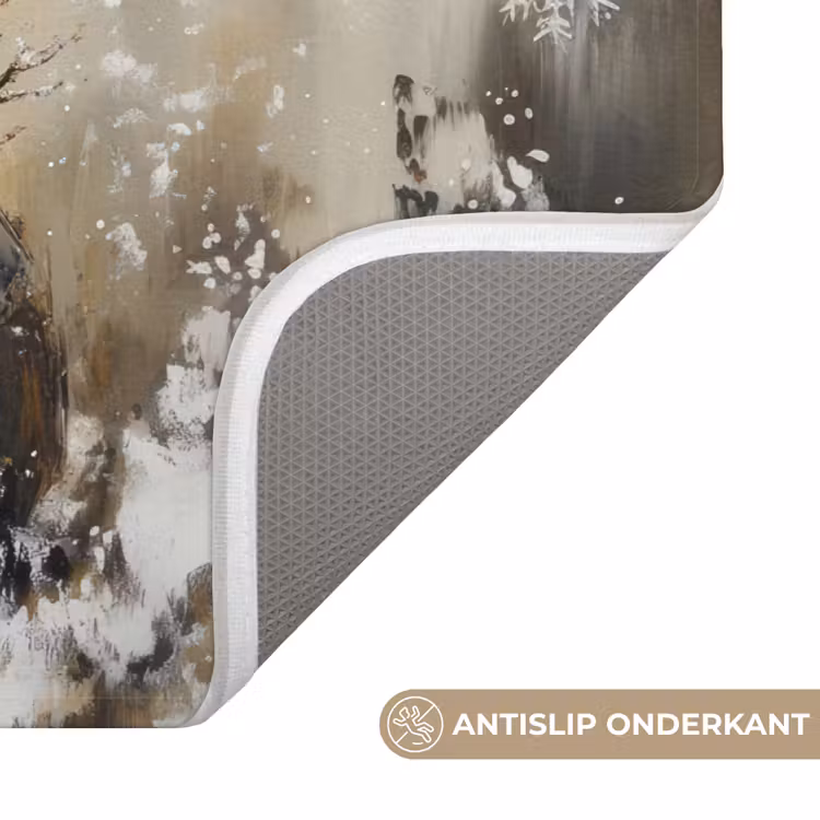 Badmat - Sneeuwpop - Winter - Sneeuw - Beige — 3