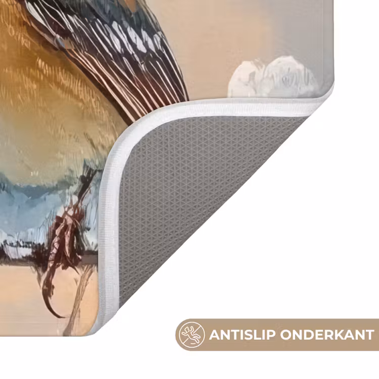 Badmat - Vogels - Tak - Winter - Sneeuw — 3