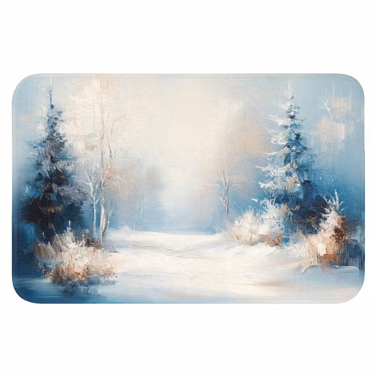 Badmat - Wald – Winter – Natur – Abstrakt – Schnee — 1