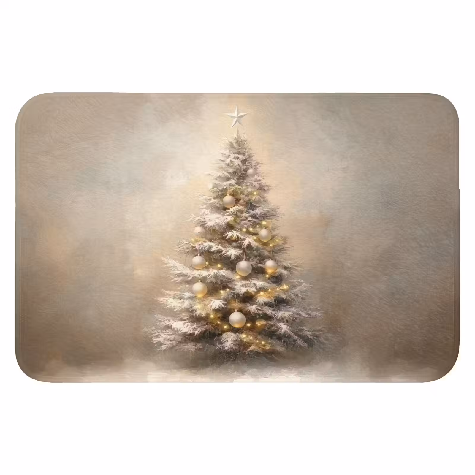 Badmat - Kerst - kerstboom - Sneeuw - Art — 1