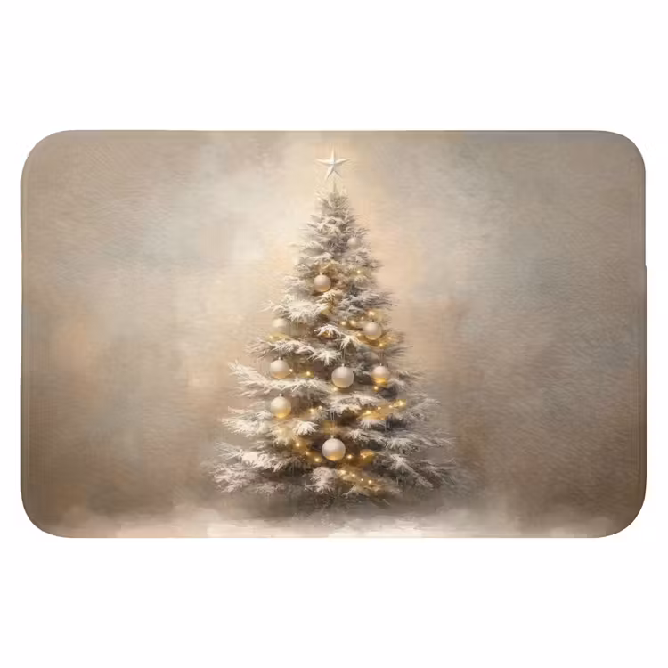 Badmat - Kerst - kerstboom - Sneeuw - Art — 1