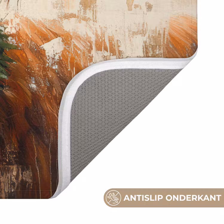 Badmat - Kerst - Schotse Hooglander - Bruin - Krans — 3