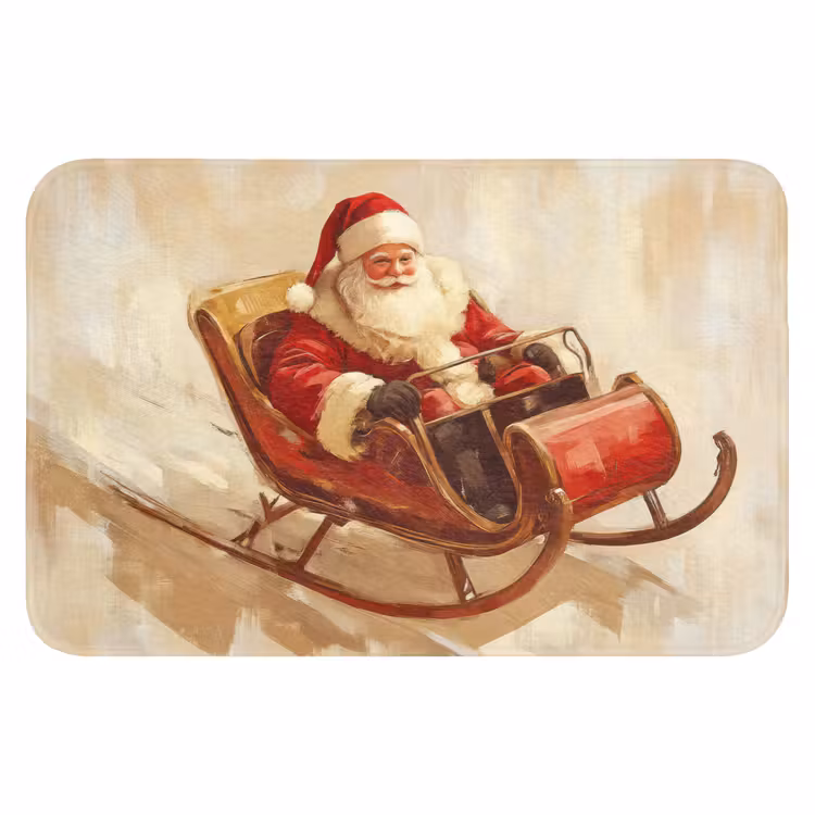 Badmat - Kerst - Slee - Kerstman — 1