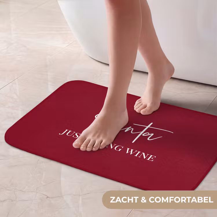 Badmat - Santa - Wine - Rood - Kerst - Kerstman — 5