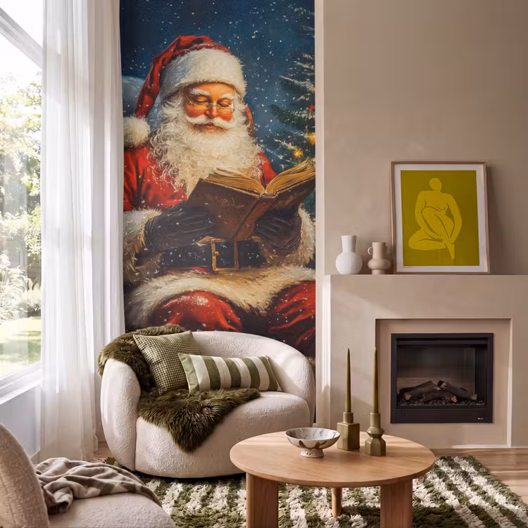 Behang - Kerstman - Kerst - Winter - Kerstboom — 1