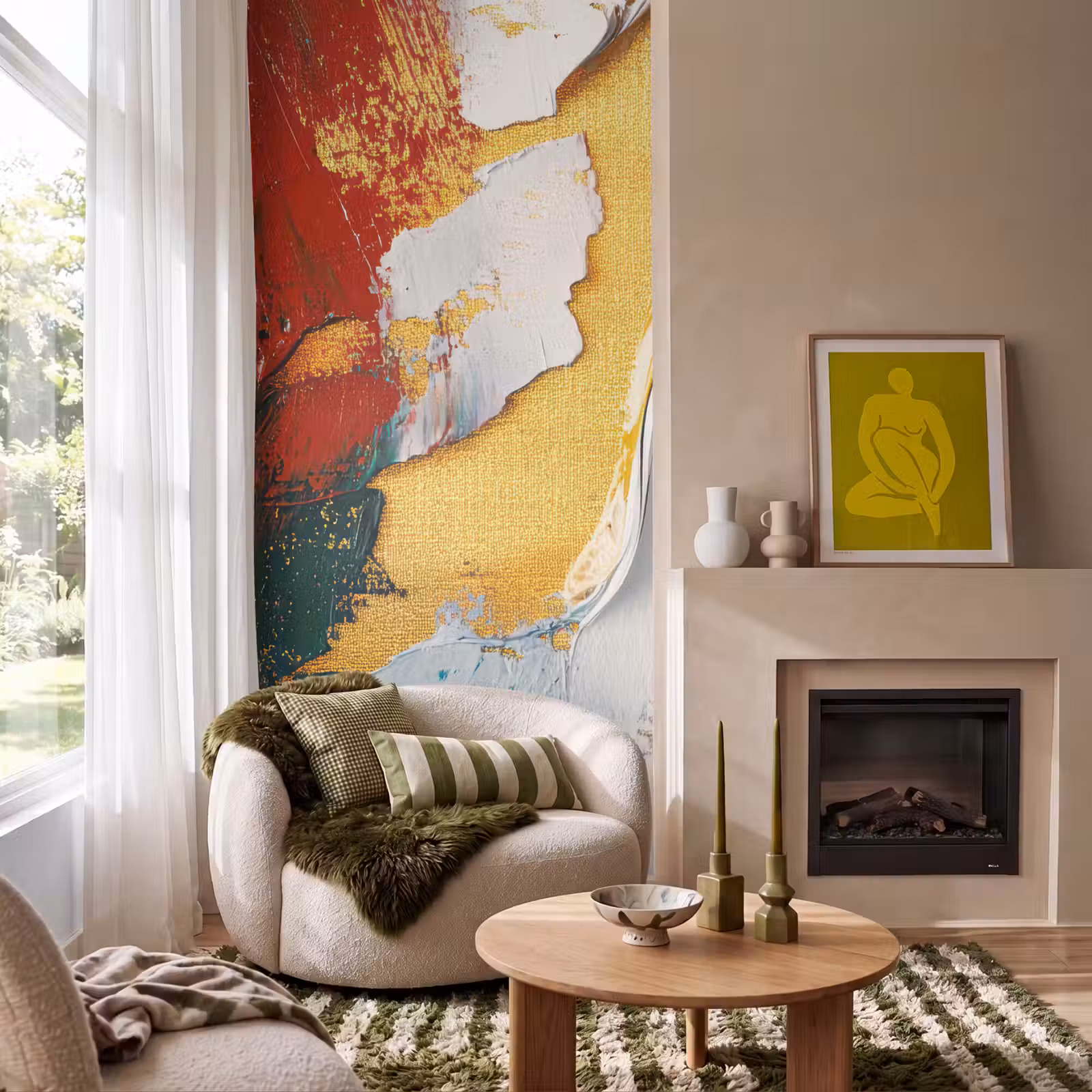 Behang - Modern - Kerst - Abstract - Goud — 1